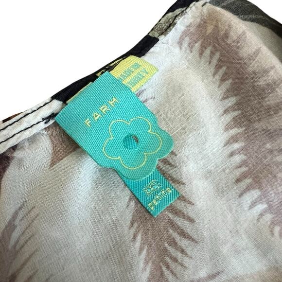 Anthropologie Farm Rio Layla Floral Ruffle Maxi Wrap Dress Size XXS Petite - Picture 4 of 14